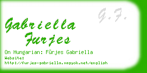 gabriella furjes business card